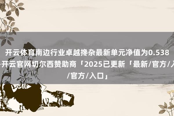 开云体育南边行业卓越搀杂最新单元净值为0.5381元-开云官网切尔西赞助商「2025已更新「最新/官方/入口」