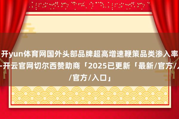 开yun体育网国外头部品牌超高增速鞭策品类渗入率进步-开云官网切尔西赞助商「2025已更新「最新/官方/入口」
