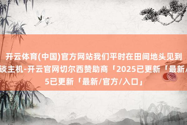 开云体育(中国)官方网站我们平时在田间地头见到的植保无东谈主机-开云官网切尔西赞助商「2025已更新「最新/官方/入口」